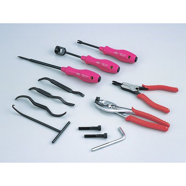 ケイティーシー ATBX12 ブレーキツールセット（ドラムブレーキ用） 12PC KTC