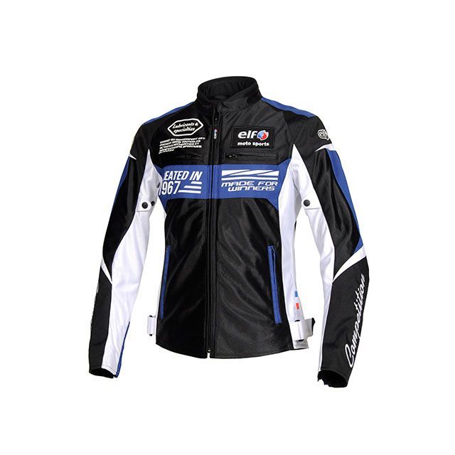 エルフ ライディングウェア EJ-S103 イデアールメッシュジャケット（ブラック＆ブルー） サイズ WM elf riding wear バイクの通販は 19,008円