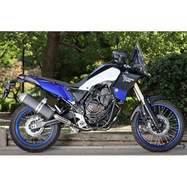 SP忠男 TENERE700 POWERBOXパイプ チタンブルー SP TADAO