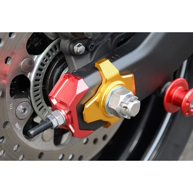 アグラス ZX-25R チェーンアジャスタープレート カラー ゴールド AGRAS バイクの通販は 14,787円