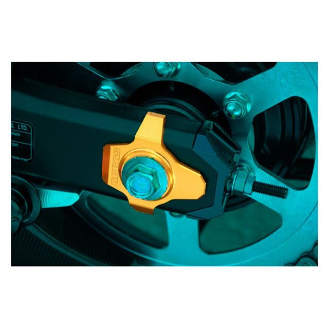 アグラス ZX-25R チェーンアジャスタープレート カラー シルバー AGRAS