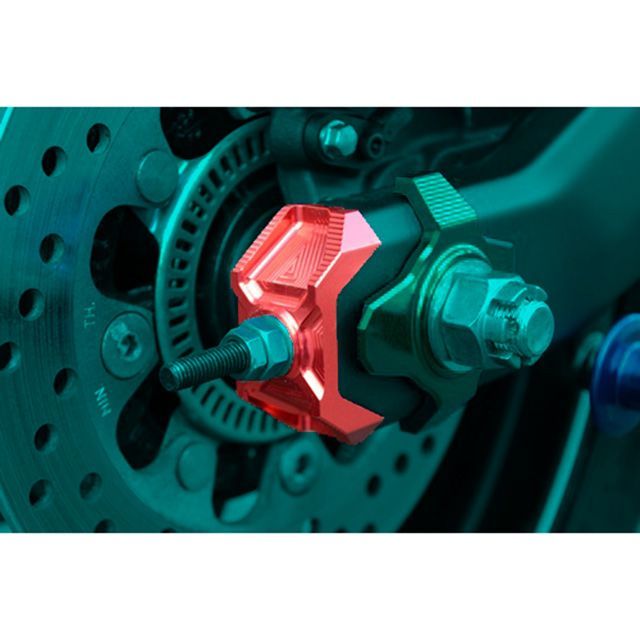 アグラス ZX-25R チェーンアジャスターキャップ カラー ブルー AGRAS