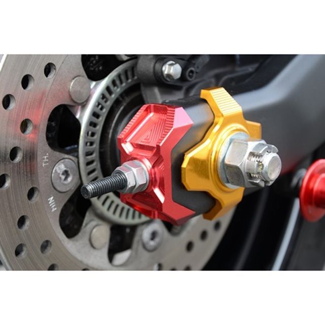 のぶ アグラス ZX-25R チェーンアジャスターキャップ カラー チタン