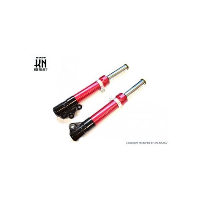 KN企画 グランドアクシス【5FA1】 35mmローダウン フロントフォーク【ブラック/レッド】 kn926