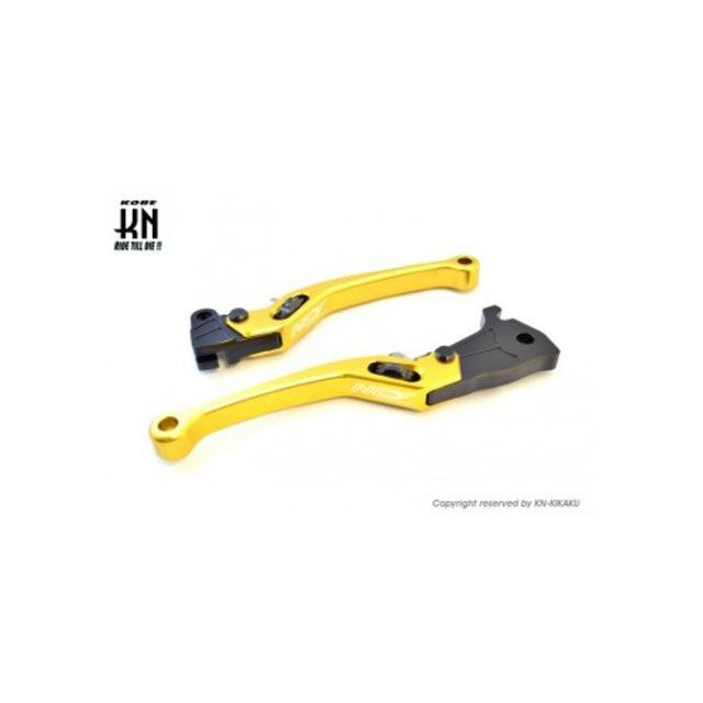 KN企画 NCY 調整式ブレーキレバー【Gアクシス/BW’S100/BW’S125】ゴールド kn926