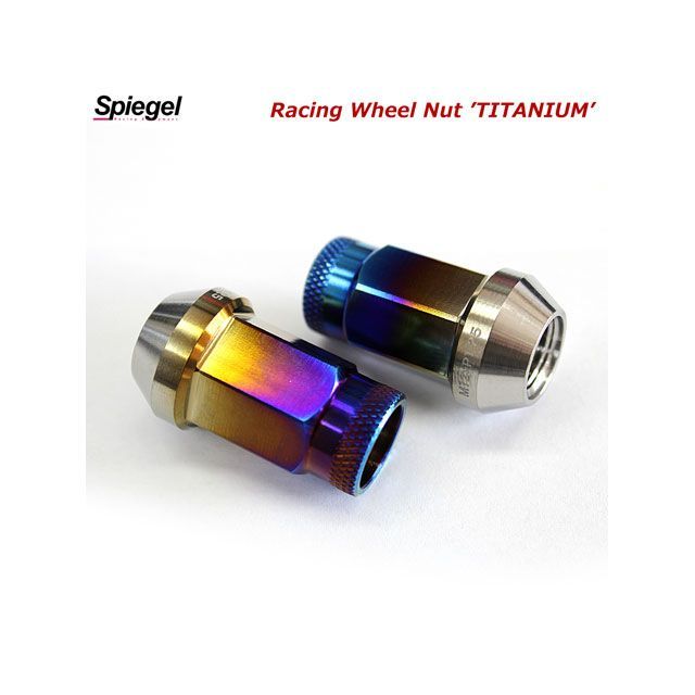 シュピーゲル レーシング ホイールナット チタン 貫通タイプ M12 P1.5 38mm 16個セット チタンナット ダイハツ キャスト スポーツ …