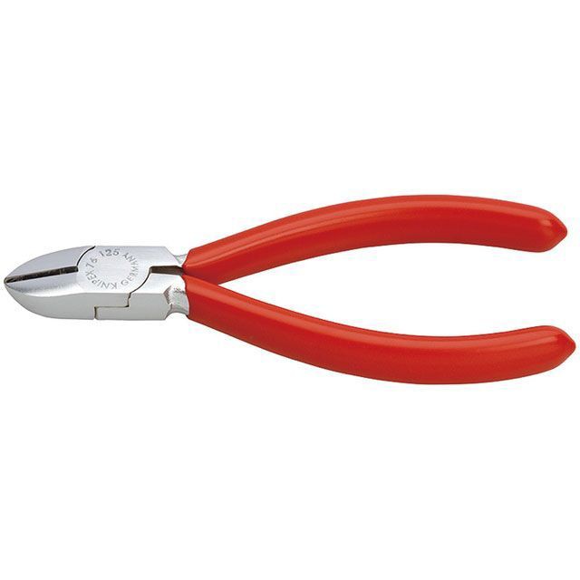 クニペックス 7603-125 エレクトロニクスニッパー 125mm プラスチックコーティングハンドル KNIPEX バイク 車 自動車 自転車