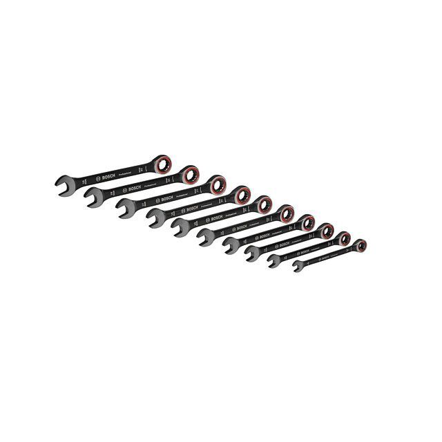 ボッシュ 1600A016BU プロフェショナル ハンドツール コンビネーションスパナ 10サイズセット BOSCH