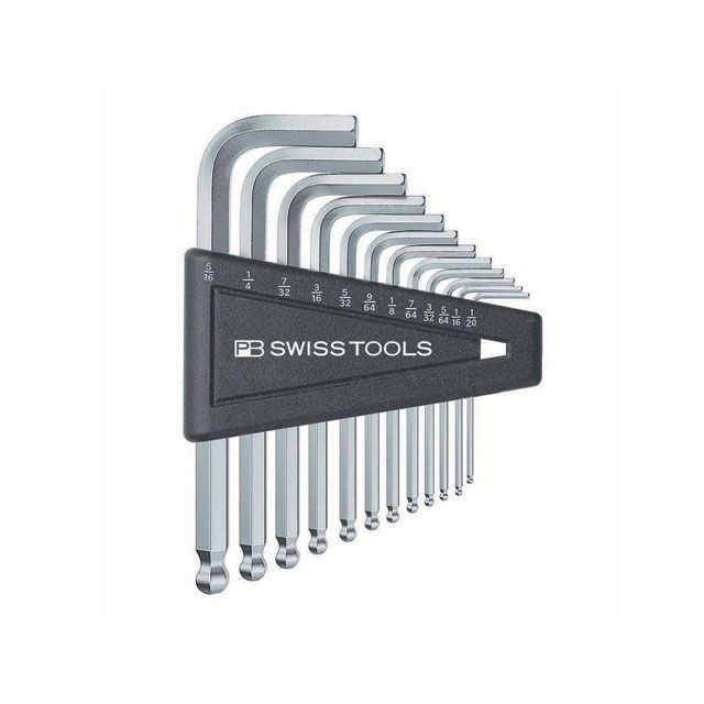 PBスイスツールズ 212ZH-12 ボール付六角棒レンチセット（パックナシ） PBSWISSTOOLS