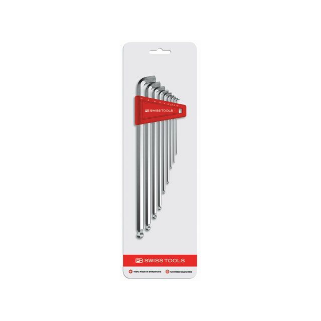 PBスイスツールズ 2212LH-10CN ショートヘッド ロングボール六角レンチセット PBSWISSTOOLS
