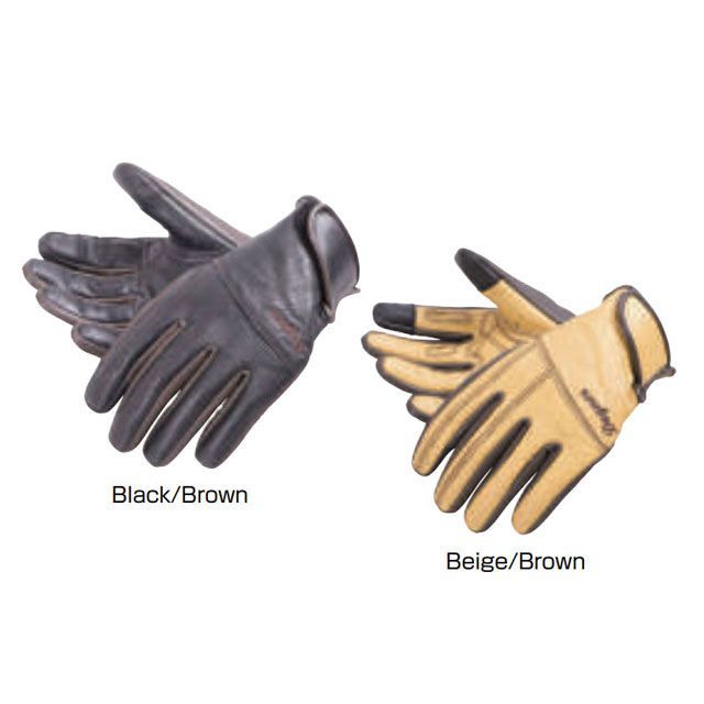 デグナー 2021春夏モデル FRTG-70  レディースレザーグローブ（ブラック/ブラウン） サイズ L DEGNER バイクの通販は 6,029円
