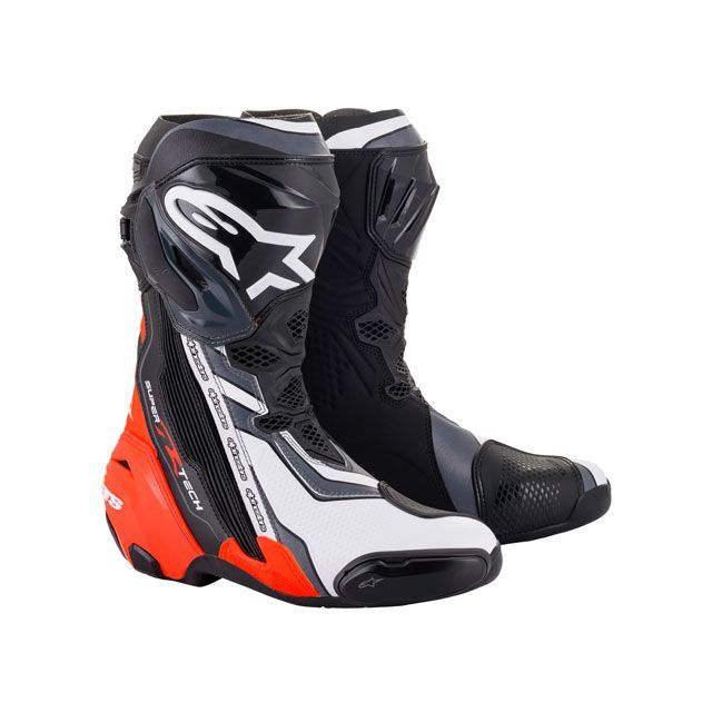 アルパインスターズ SUPERTECH R v2 BOOT（ブラック/レッドフロー/ホワイト/グレー） サイズ 26.5cm Alpinestars…の通販は