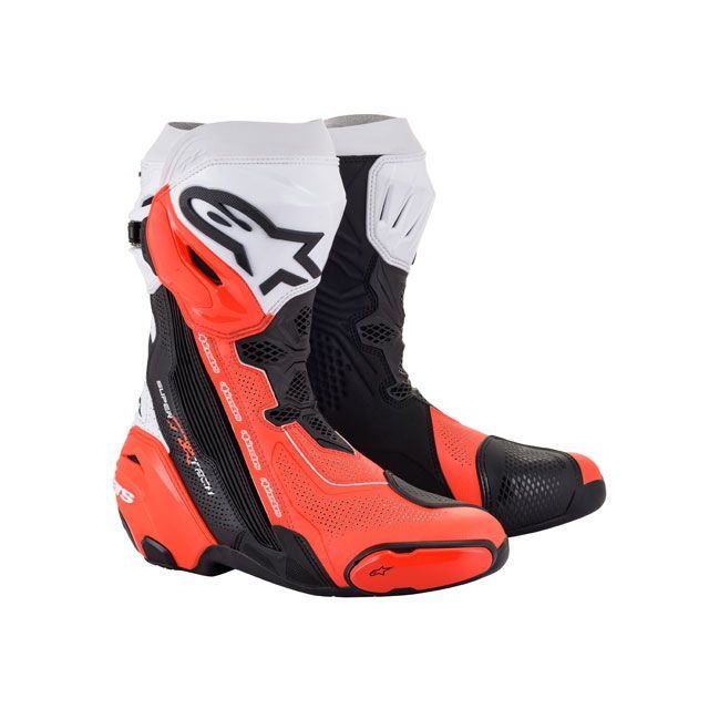 アルパインスターズ SUPERTECH R v2 VENT（ブラック/ホワイト/レッドフロー） サイズ 27.5cm Alpinestars バイク