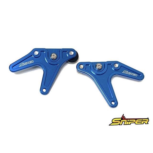 スナイパー YZF-R25/YZF-R3 MT-25/MT-03 レーシングスタンドフック 青 SNIPER バイクの通販は