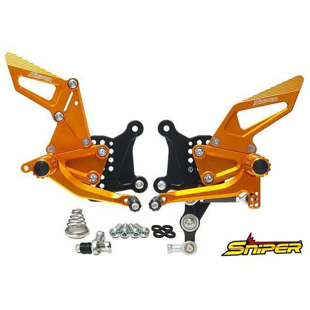 スナイパー NINJA ZX-25R NINJA ZX-25R SE NINJA ZX-25R レース用 バックステップ 金 逆シフト専用 転倒保証…