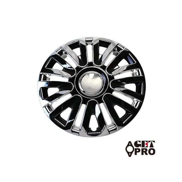 GET-PRO ゲットプロ ホイールカバー 15インチ 1台分4枚セット（クローム＆ブラック）ホンダ ストリーム ホイールキャップ GET-PRO …の通販は