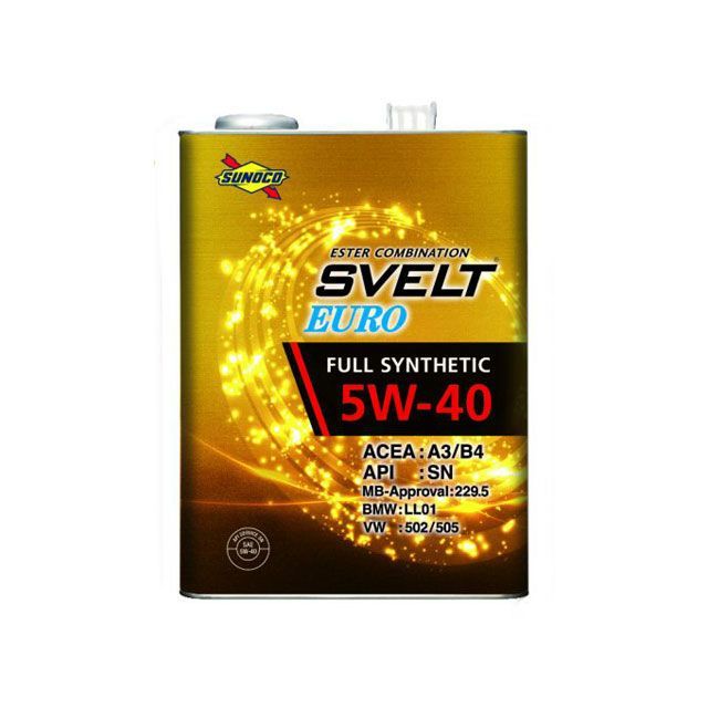 スノコ SVELT EURO（スヴェルトユーロ）ガソリン・ディーゼル エンジンオイル 5W-40 20L SUNOCO 車 自動車の通販は