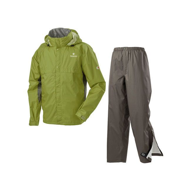 キャラバン エアリファインライト レインスーツ 546オリーブ サイズ S caravan キャンプの通販は