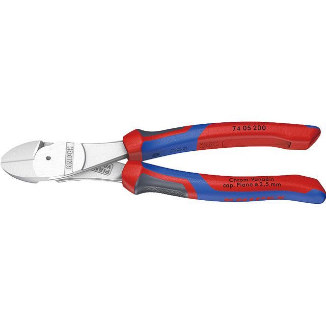 クニペックス 7405-200 強力型斜ニッパー（硬線用） （SB） KNIPEX