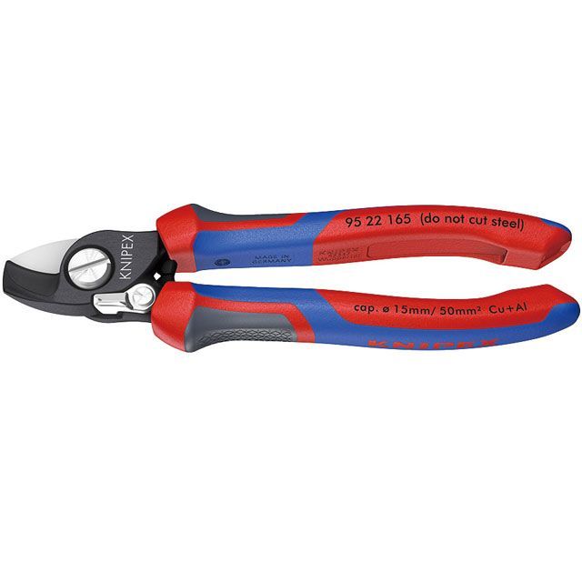 クニペックス 9522-165 ケーブルカッター（バネ付） KNIPEX