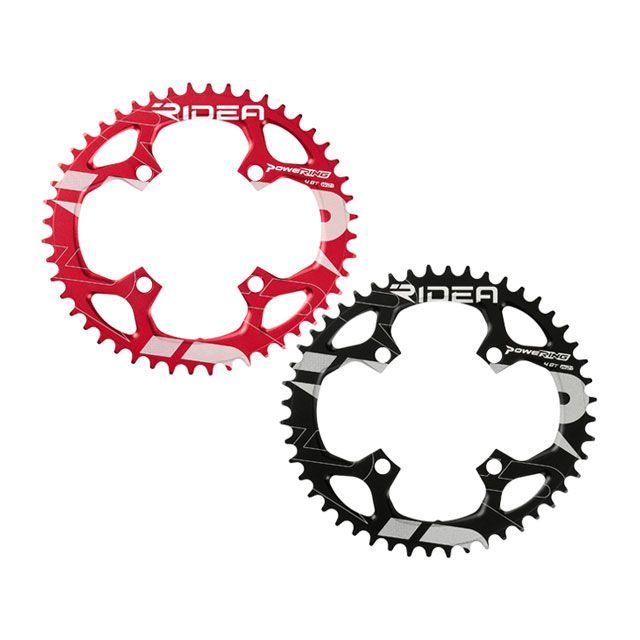 リデア（自転車） 48W2-LM4S1 Powering L W2T 4arms カラー 48T（BCD：104mm）レッド RIDEA
