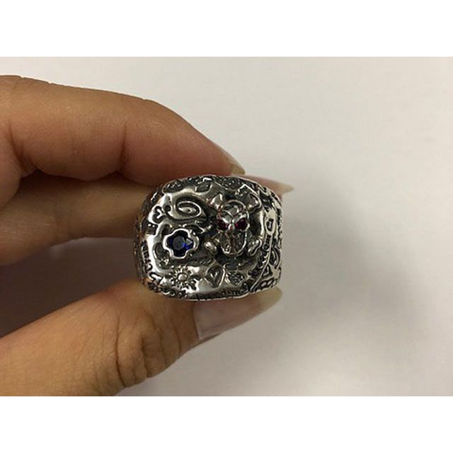 Bill Wall Leather GRAFFITI PIRATE RING R315 Bill Wall Leather