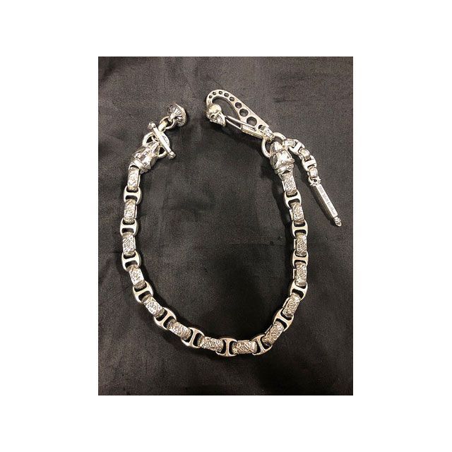 Bill Wall Leather ドッグヘッド ヴィンテージスカルウォレットチェーン WC626 Bill Wall Leather