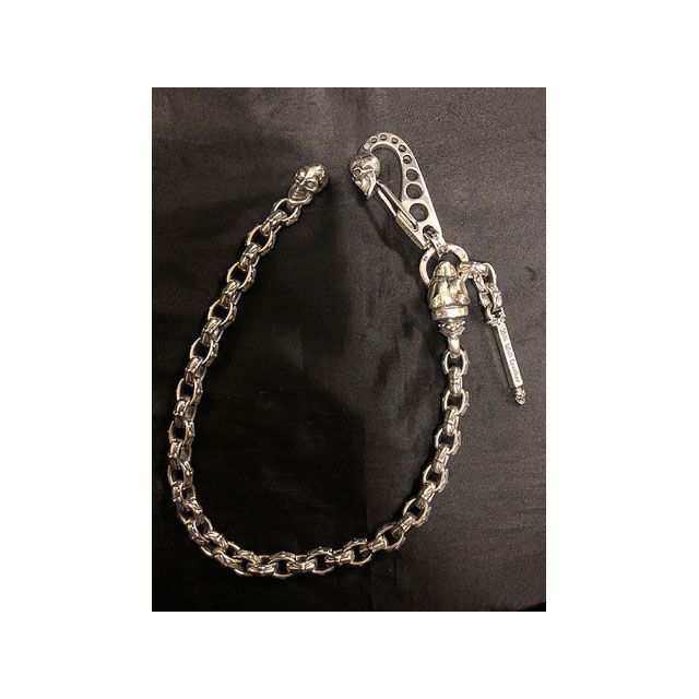 Bill Wall Leather Big グッドラックスカル ドッグヘッド