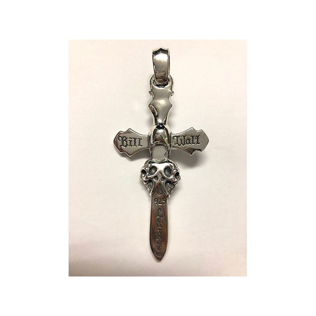 Bill Wall Leather Master Triple Skull /Cross Pendant Bill Wall Leather_4
