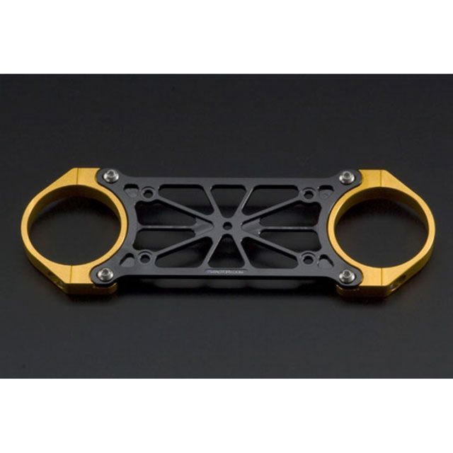 Kファクトリー ZRX1200R/S フロントスタビライザー プレート色 スーパーブラック クランプ色 ストロングゴールド K-FACTORY