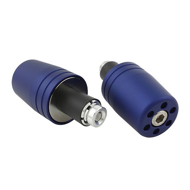 ポッシュフェイス ウルトラヘビーウェイトバーエンドユニバーサルタイプ/内径14-19mm対応（マットブルー） POSH Faith バイクの通販は 6,641円
