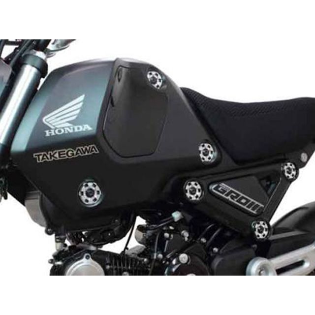 SP武川 MSX GROM GROM アルミ削り出しサイドカラー（シルバー） SP TAKEGAWA_1