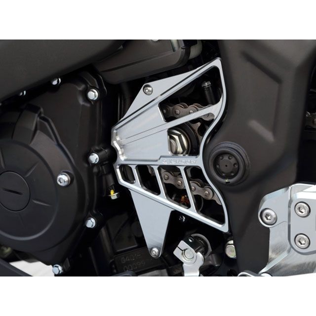 Kファクトリー YZF-R25 フロントスプロケットカバー カラー メタリックシルバー K-FACTORY