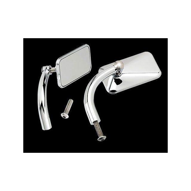 ビルトウェル 汎用 ユーティリティスクエアミラーセット クローム Biltwell バイクの通販は