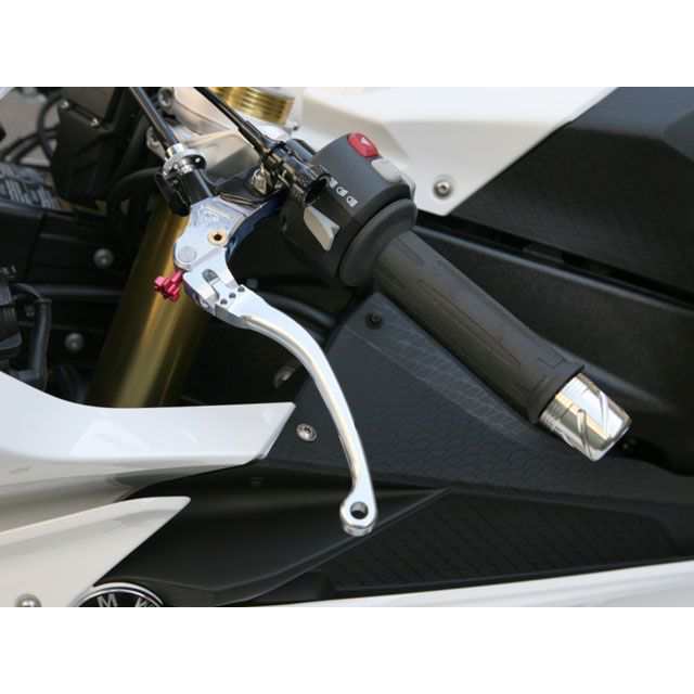 Kファクトリー S1000RR BMW用 可倒式ビレットクラッチレバー カラー メタリックシルバー K-FACTORY バイク