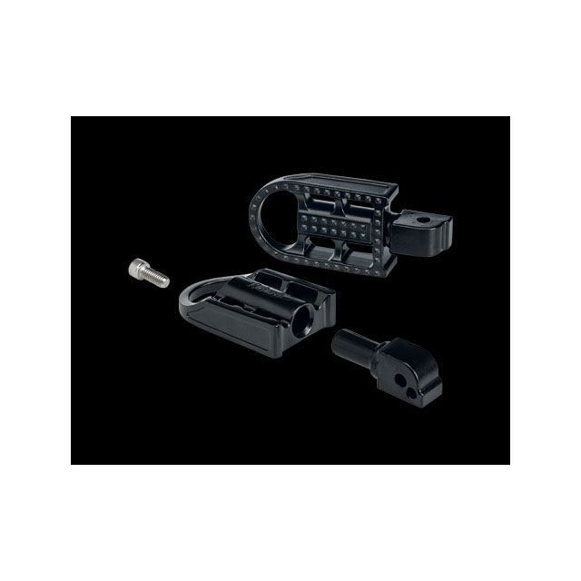 ビルトウェル M8ソフテイルでパッセンジャー側 MUSHMANフットペグM8ソフテイル リア ブラック Biltwell