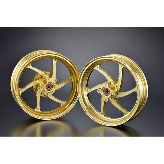 オーバーレーシング MONKEY125 GP-SIX ホイールセット（ゴールド） 2.70/3.50-12 OVER RACING バイク