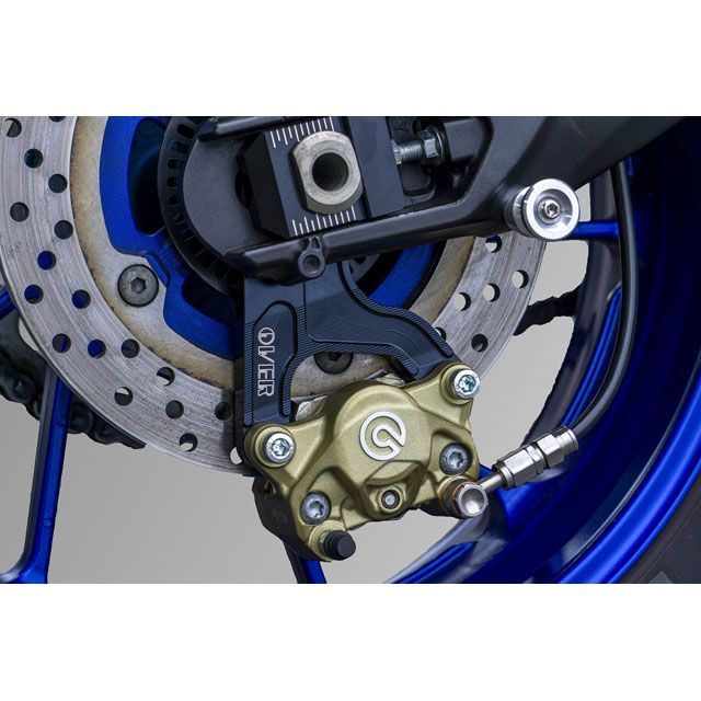 オーバーレーシング Rキャリパーサポート ブレンボ2P用（ブラック） OVER RACING_2