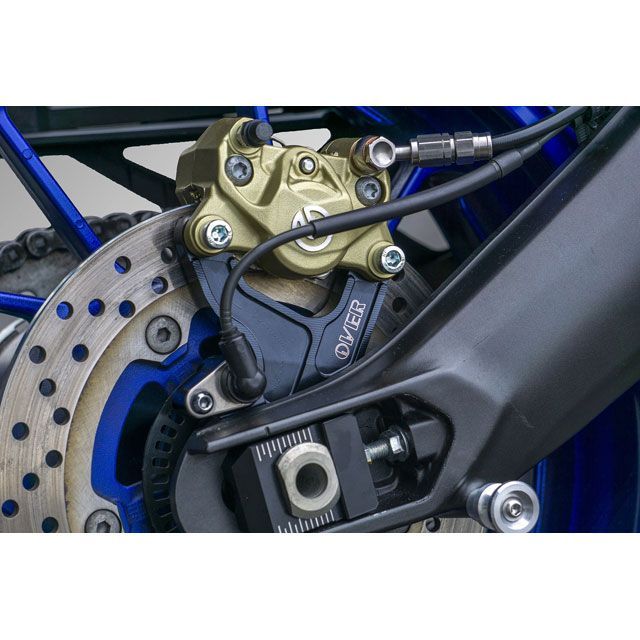 オーバーレーシング Rキャリパーサポート ブレンボ2P用（ブラック） OVER RACING_5