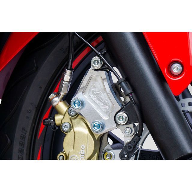 オーバーレーシング CBR400R Fキャリパーサポート ブレンボ4P用（ブラック） OVER RACING