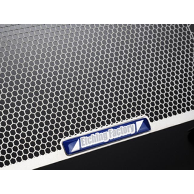 エッチングファクトリー CBR250R CBR250R（11〜）用 ラジエターガード カラー 青エンブレム ETCHING FACTORY