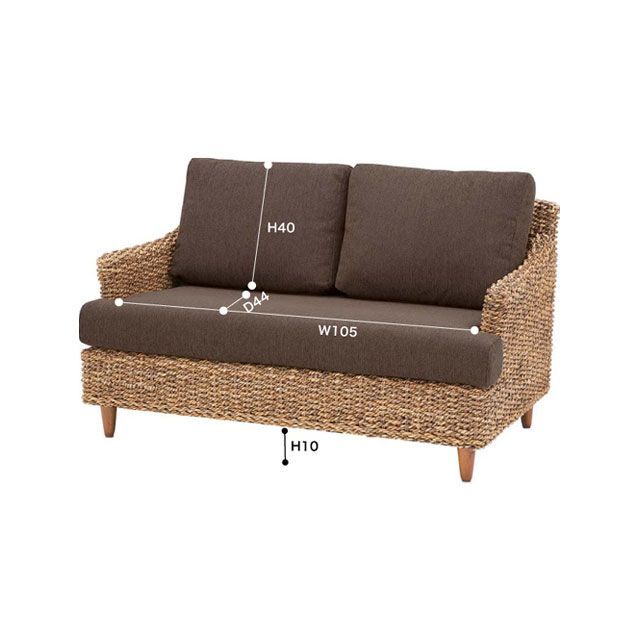 【メーカー直送】東谷 NRS-412 クラール 2人掛 Azumaya