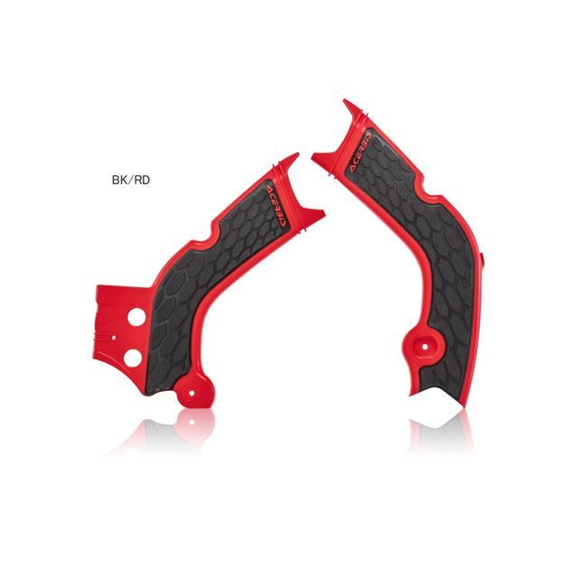 アチェルビス X-GRIP FRAME PROTECTOR（レッド/ブラック） ACERBIS バイクの通販は