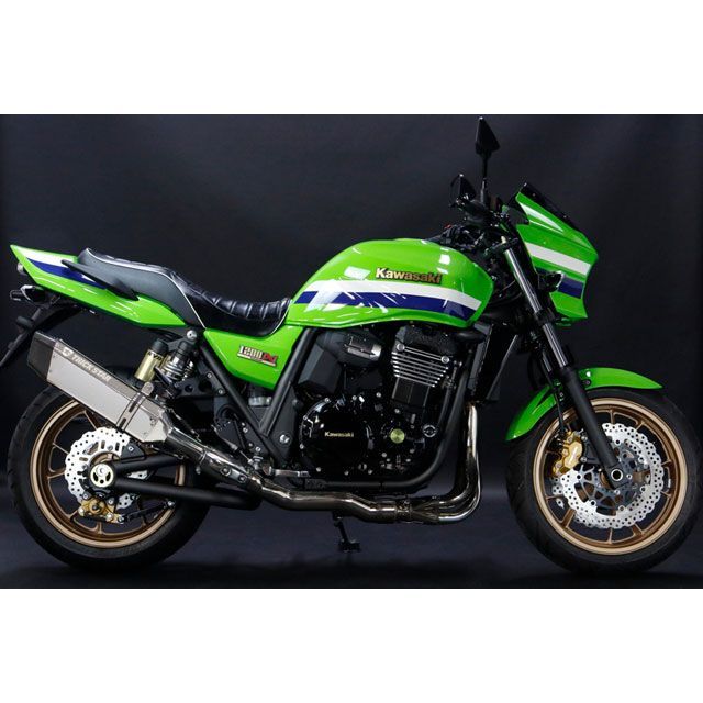 トリックスター ZRX1200DAEG 政府認証スリップオンマフラー IKAZUCHI ステンレスカーボン/チタンパイプ TRICKSTAR