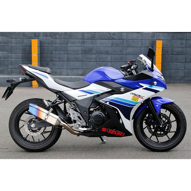 トリックスター GSX250R 政府認証スリップオンマフラー IKAZUCHI