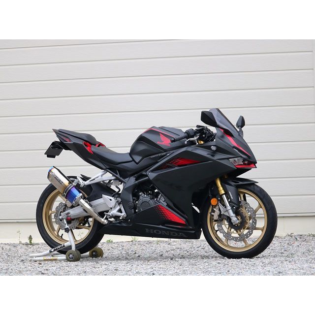 ダブルアールズ CBR250RR JMCA リアエキゾースト SS-OVAL（SHORT）タイプ 焼き色チタンサイレンサー仕様 WR’S