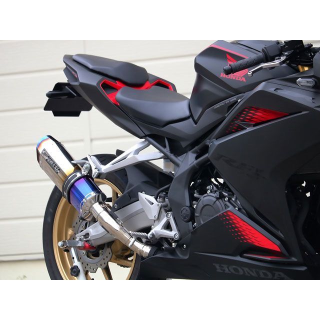 ダブルアールズ CBR250RR JMCA リアエキゾースト SS-OVAL（SHORT）タイプ 焼き色チタンサイレンサー仕様 WR’S_3