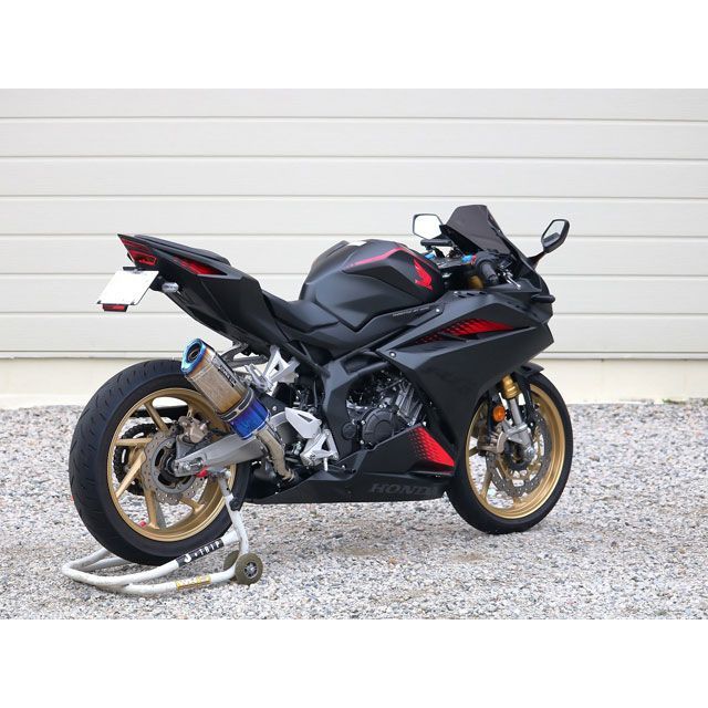 ダブルアールズ CBR250RR JMCA リアエキゾースト SS-OVAL（SHORT）タイプ 焼き色チタンサイレンサー仕様 WR’S_4
