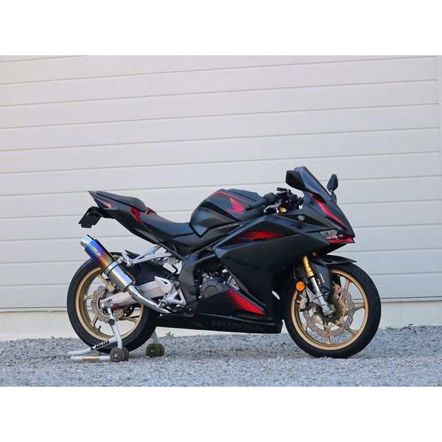 ダブルアールズ CBR250RR JMCA フルエキゾースト ラウンドタイプ 焼き色チタンサイレンサー仕様 WR’S バイク