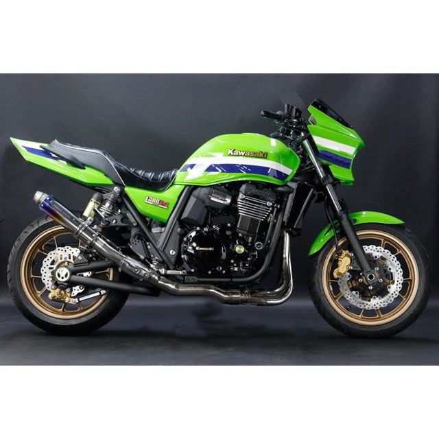 トリックスター ZRX1200DAEG レーシングスリップオンマフラー 焼チタン/GP-LOOK ステンパイプ TRICKSTAR バイクの通販は